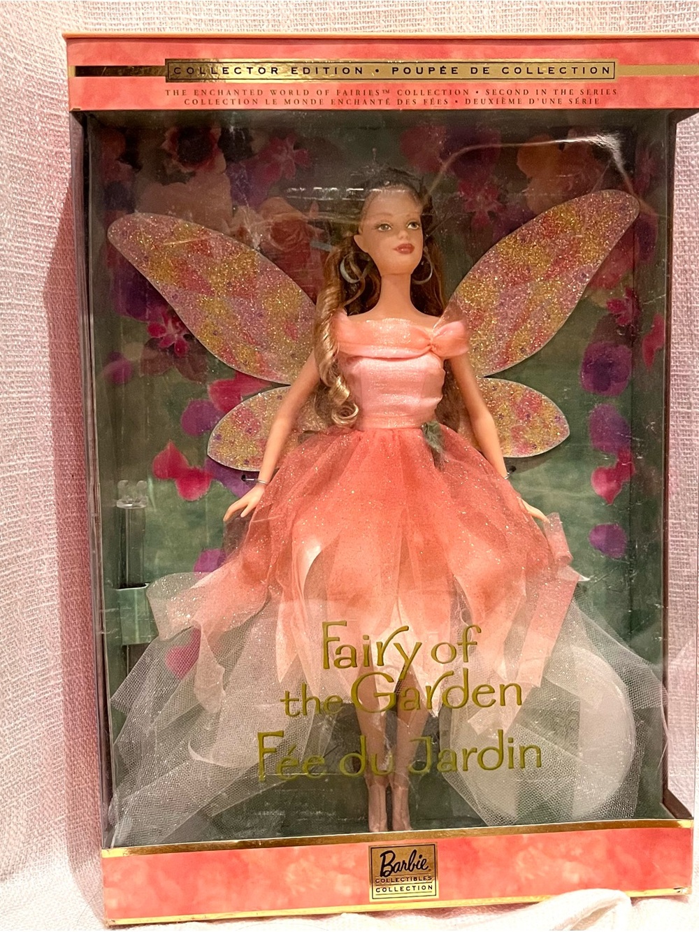 Barbie Fairy of the Garden Doll - Pink and Gold Accents